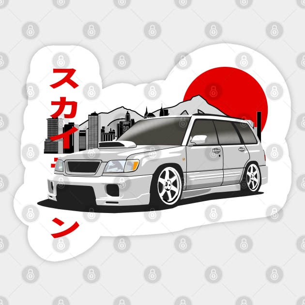 Subaru Forester SF Japanese Retro Style Sticker by Rebellion Store